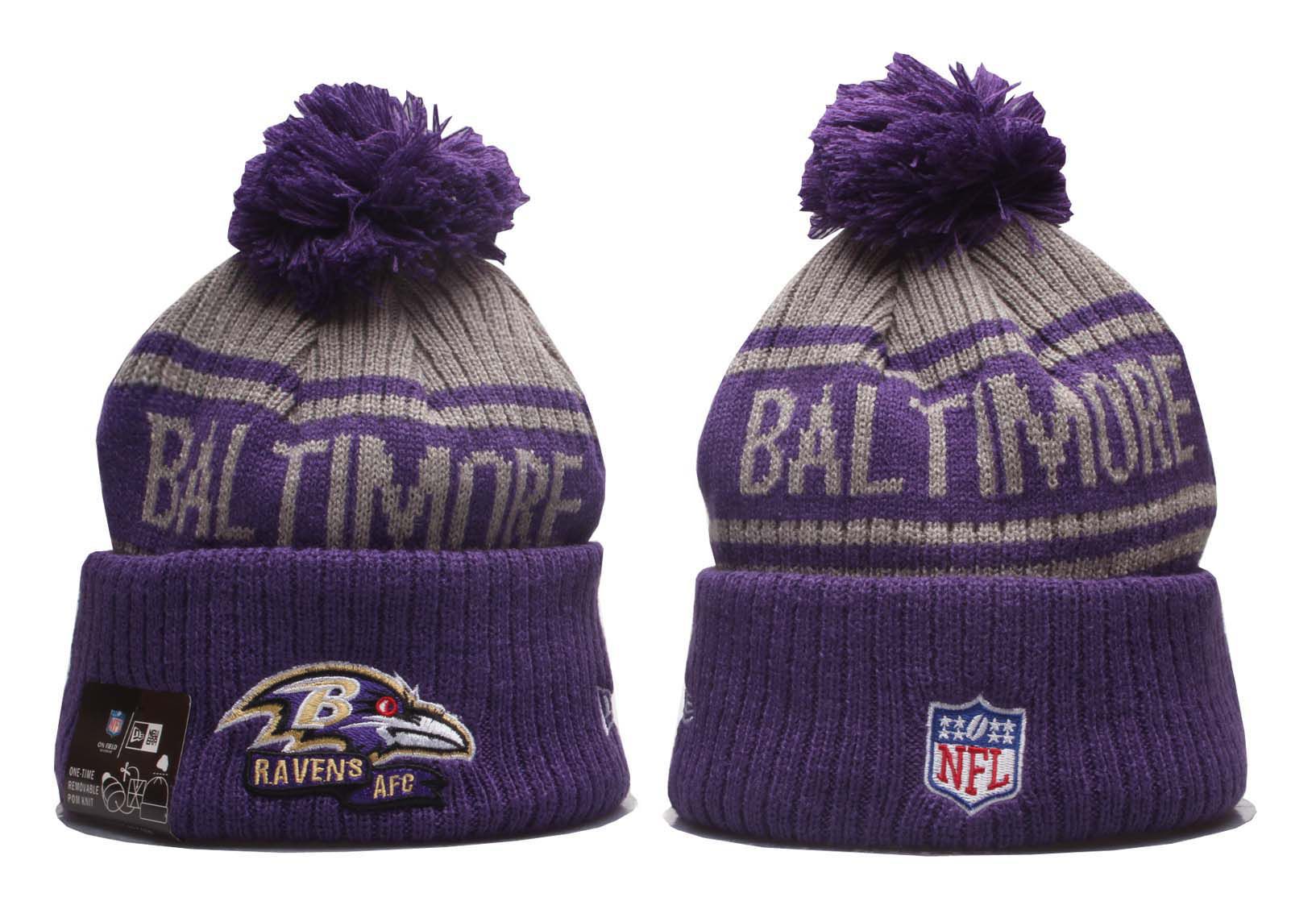 2023 NFL Baltimore Ravens beanies ypmy1